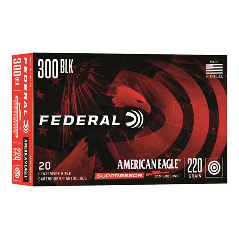 Federal American Eagle Aac Blackout Otm Grain Rounds