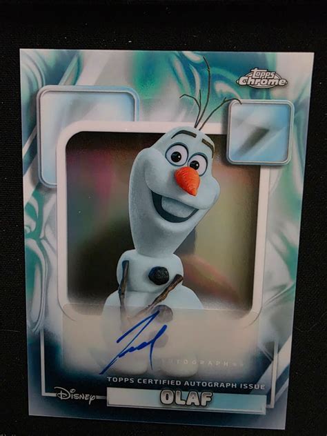 topps  disney chrome frozen olaf autograph josh gad aa jg  sale