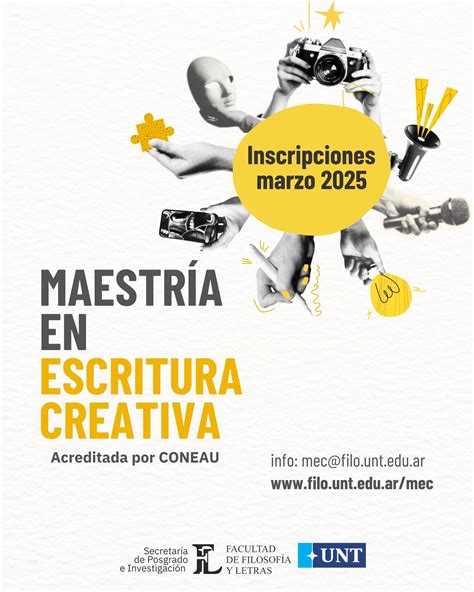 Maestr A En Escritura Creativa Inscripci N Abierta Sitio Oficial