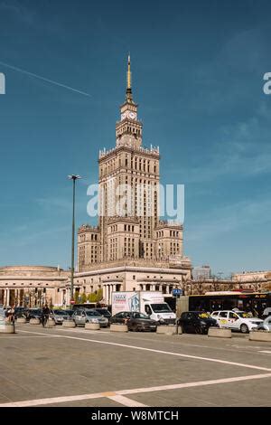 Warsaw Poland April 2019 The Facade Of St Martin S Church Stock