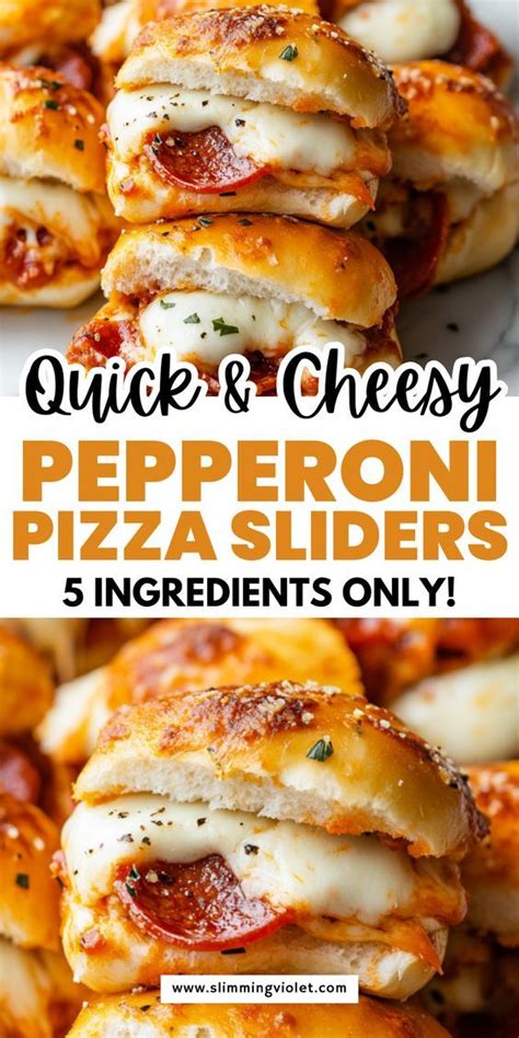 Turn pizza night into a party with pepperoni pizza sliders! These fun ...