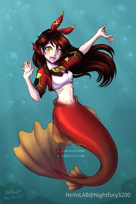 Pin By Tr Umerei On Mermaid Art Cartoon Artwork Cat Girl