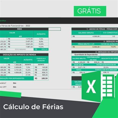 Modelo De Requerimento De Ferias - Planilha De Ferias Calculo De Ferias Modelo De Recibo Excel Gratis ...
