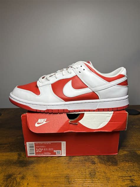 Nike Dunk Low Championship Red Ebay