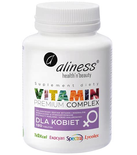 Premium Vitamin Complex dla kobiet 120SZT VEGE Suplement diety ... 
