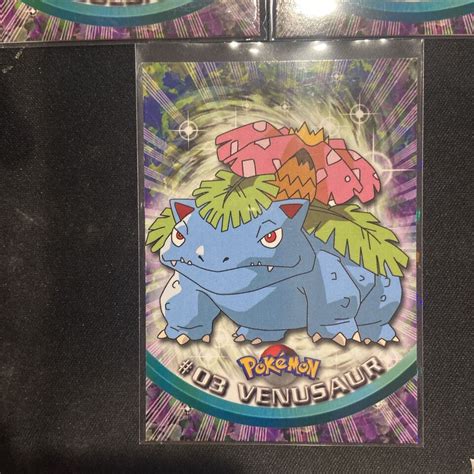 Pokemon Lot Bulbasaur Ivysaur Venusaur 1999 Topps TV Animation Black