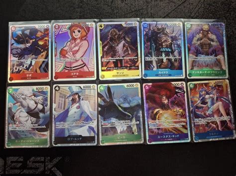 One Piece - 10 verschiedene SR V1 Karten - JP (Neu (gemäss Beschreibung