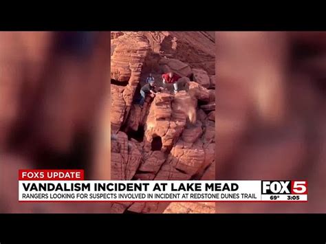 Men Caught On Camera Destroying Protected Rock Formations At Lake Mead