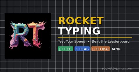rocket typing  typing speed test wpm typing test