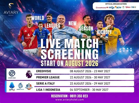 aviary hotel bintaro hadirkan nobar sepak bola musim