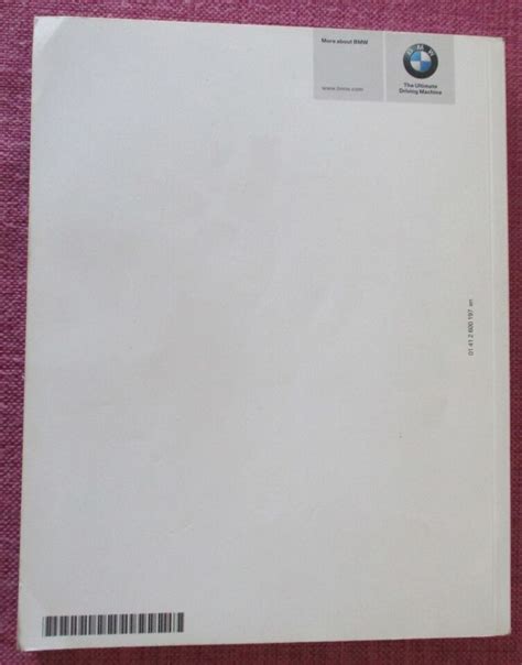 Bmw Series Saloon Touring Estate Owners Manual