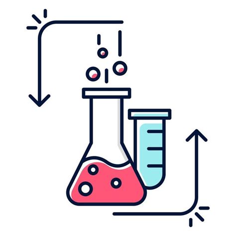 Reacci N Qu Mica En El Icono De Color De Matraz De Laboratorio Qu Mica