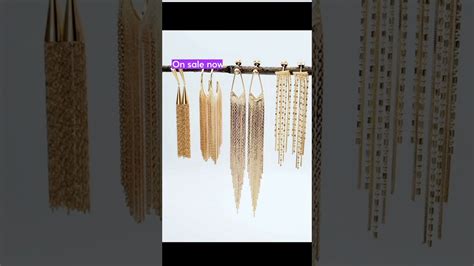 Fringe Gold Earrings Earrings Fringe Gold Long Spring Trending