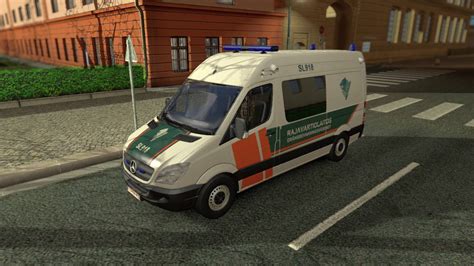 Fin Police and Ambulance AI Cars v 2 2 4 для Euro Truck Simulator 2