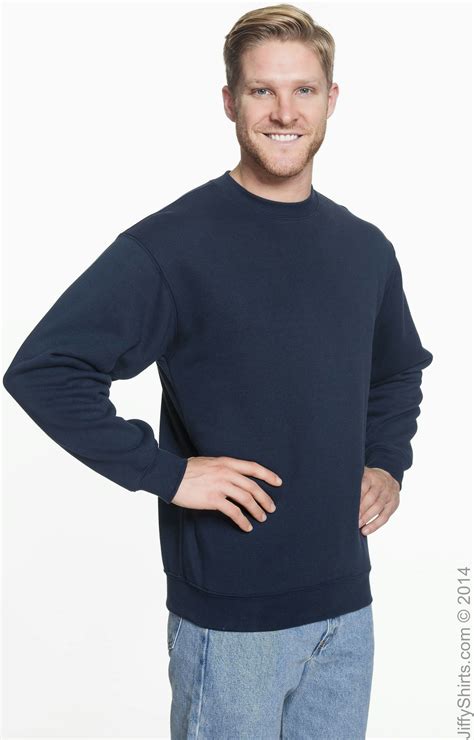 Custom Sweatshirts | Bayside BA1102 Navy | Fast Delivery | Jiffy