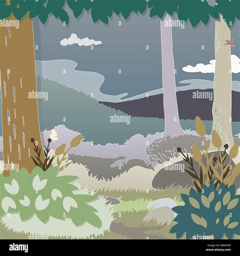 Autumn park large green Stock Vector Images - Alamy 