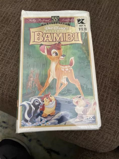 Bambi Walt Disney Vhs Tape Masterpiece Collection Clamshell Vtg