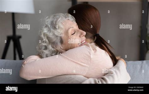 Happy adult daughter senior hi-res stock photography and images - Alamy 
