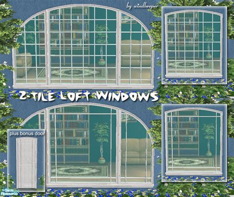 Windkeeper S 2 Tile Loft Windows Sims 4 Loft Sims 4 Windows Sims