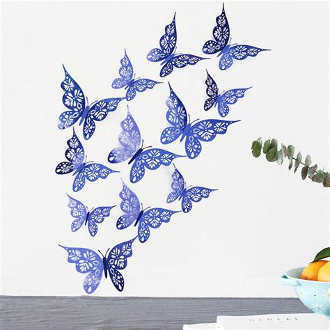 Butterfly Stickers Car Stickers Pc D Hollow Butterfly Wall D Cor