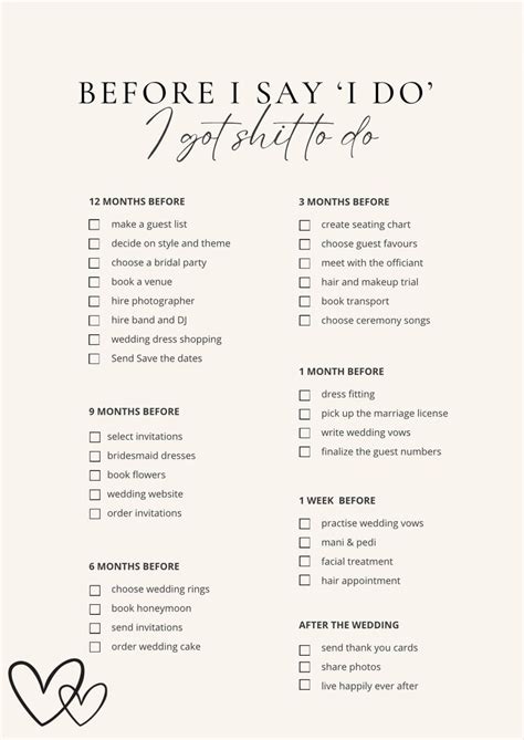 Ultimate Wedding Checklist Digital Wedding Planner Printable Wedding To