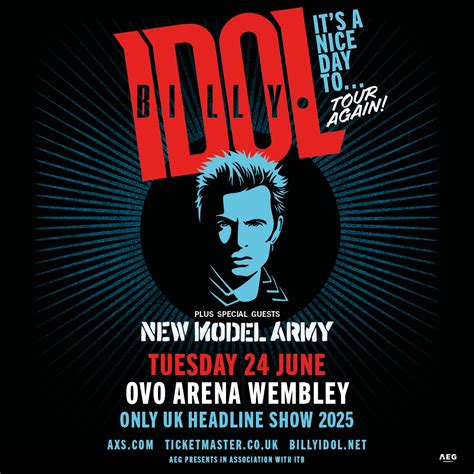 New Model Army New Model Army Billy Idol Wembley Arena June Th