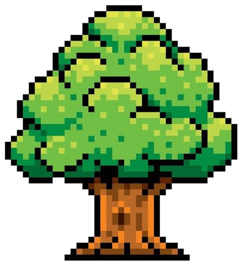 Premium Vector Tree Pixel Design Pixel Art Tutorial Pixel Art