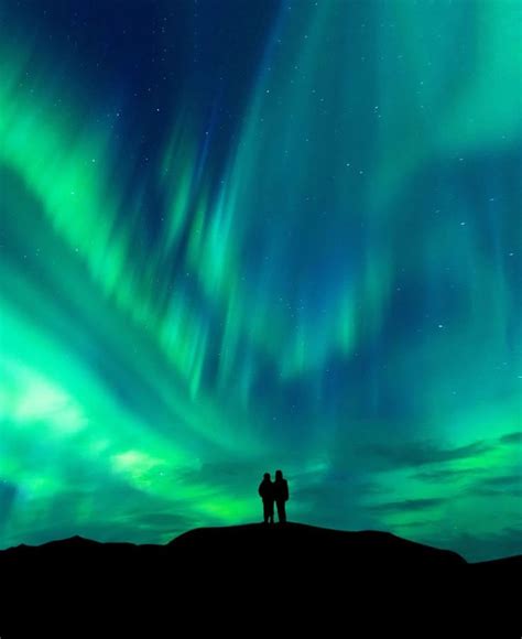 So Earthen On Instagram Romantic Couple With Aurora Borealis Backdrop