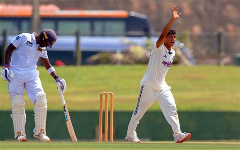 st youth test raichandani virk hit   lead india   strong