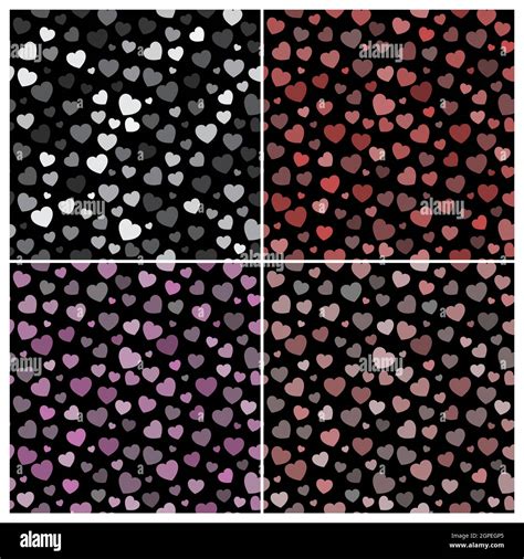 Seamless heart pattern on Stock Vector Images - Alamy 