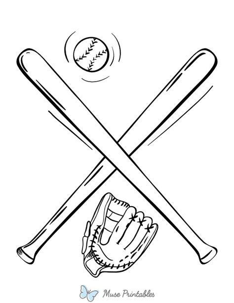 Baseball Bat Coloring Pages Cumception