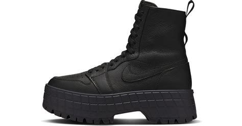 Nike Air Jordan 1 Brooklyn Boots in Black | Lyst UK