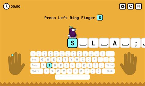 sla keys lesson  typing practice