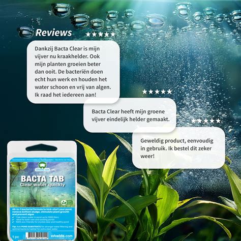 BACTA TAB + POND BLOCK - vdvelde.com 