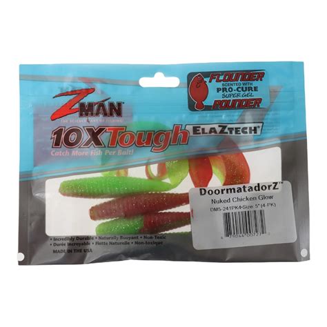 Z-Man DoormatadorZ Soft Bait 12.7cm Qty 3 Nuked Chicken Glow - Packs ...