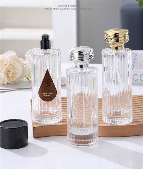 Wholesale Ml Luxury Round Spray Fragrance Parfum Bottle Clear