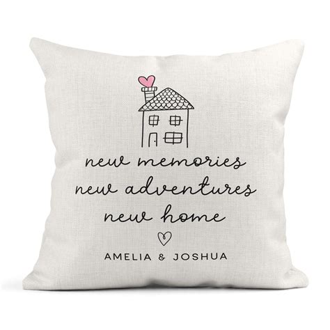 Personalised New Home Cushion, New Memories, New Adventures, New Home ...