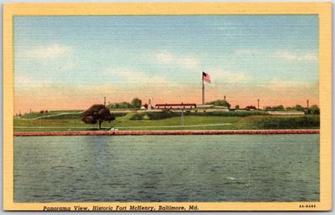 Baltimore MD-Maryland, Panorama View, Fort McHenry, Chesapeake Bay