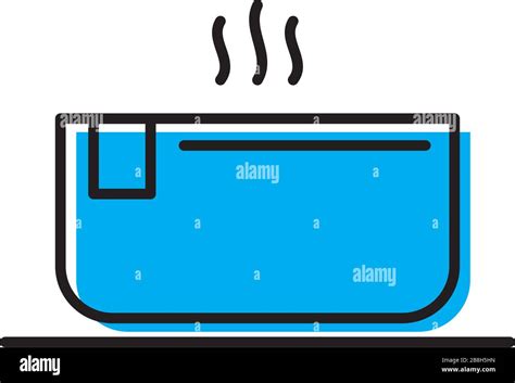 Hot Tub Vector Icon Cut Out Stock Images Pictures Alamy