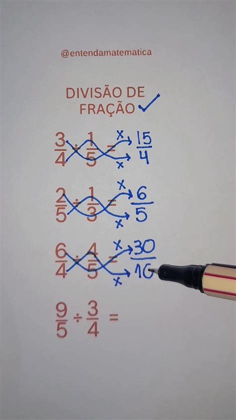 Questão De Fração Enem - Divisão de fração #matematica #aula #maths #enem #agoravocêsabe | TikTok