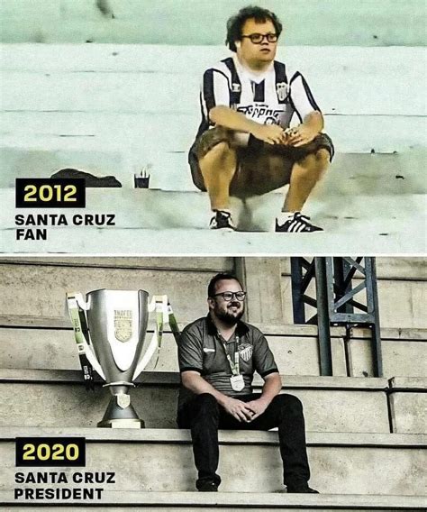 Tiago Rech was the only fan at his team's away game in 2012. In 2014 he