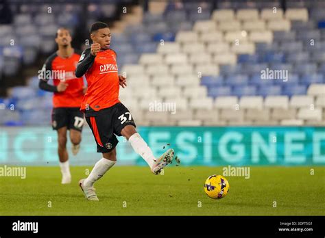 Zack Nelson (37) of Luton Town during the EFL Vertu Trophy match