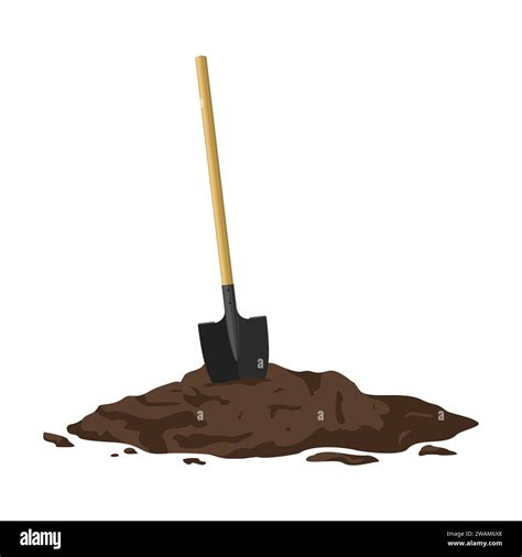 Pile soil ground isolated Stock Vector Images - Alamy 