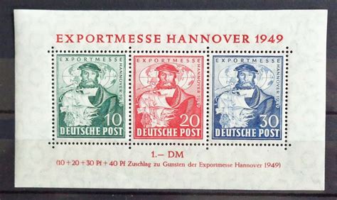 BI-ZONE 1949: Block Exportmesse Hannover ** (Neu (gemäss Beschreibung ... 