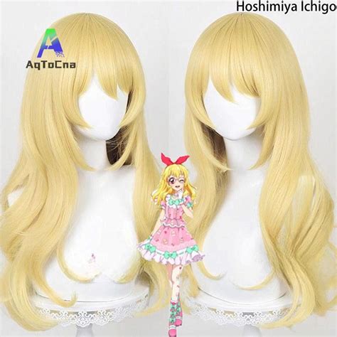 Aqtocna Aikatsu Hoshimiya Ichigo Anime Cosplay Tóc Giả Người Phụ Nữ