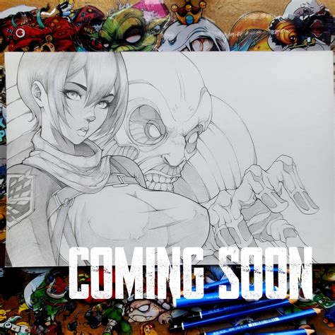 ATTACK ON TITAN ORIGINAL PENCIL ART SIGNED | Atomic Studios