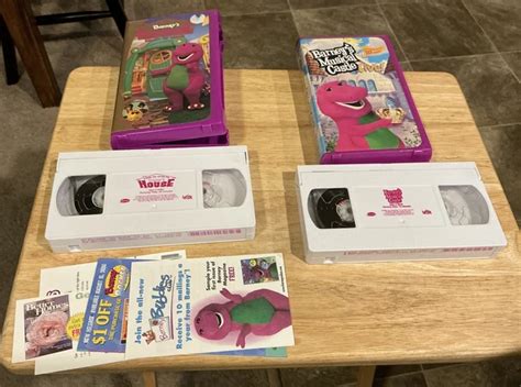 lot   barney vhs clamshell case house musical castle euc eur