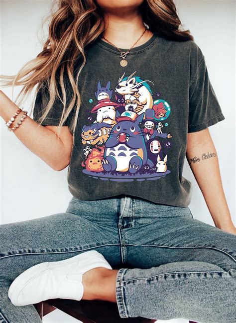 Beautiful Comfort Shirt Model My Neighbour Totoro Spirited Away Studio