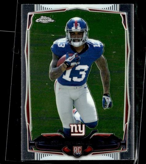 Topps Chrome Mini Odell Beckham Jr Rookie New York Giants Ebay