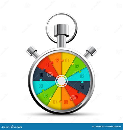 Vector Stopwatch Icon On White Isolated Background. Time Stop Symbol